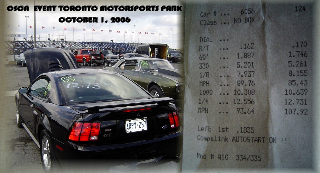 2003  Ford Mustang GT Timeslip Scan
