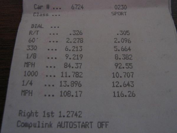 1996  Ford Probe GT T3T4 Turbo Timeslip Scan