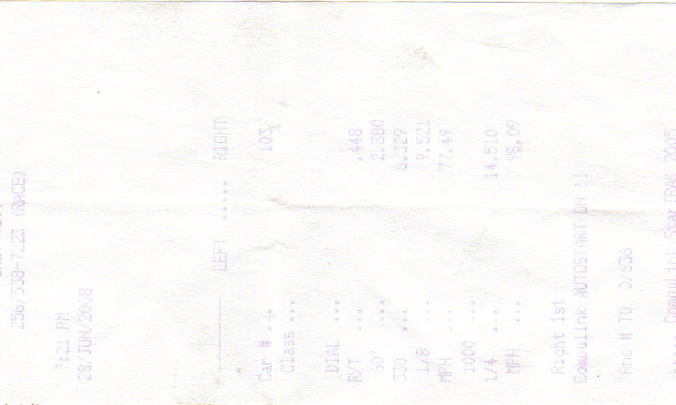 1993  Ford Mustang LX Turbo Timeslip Scan