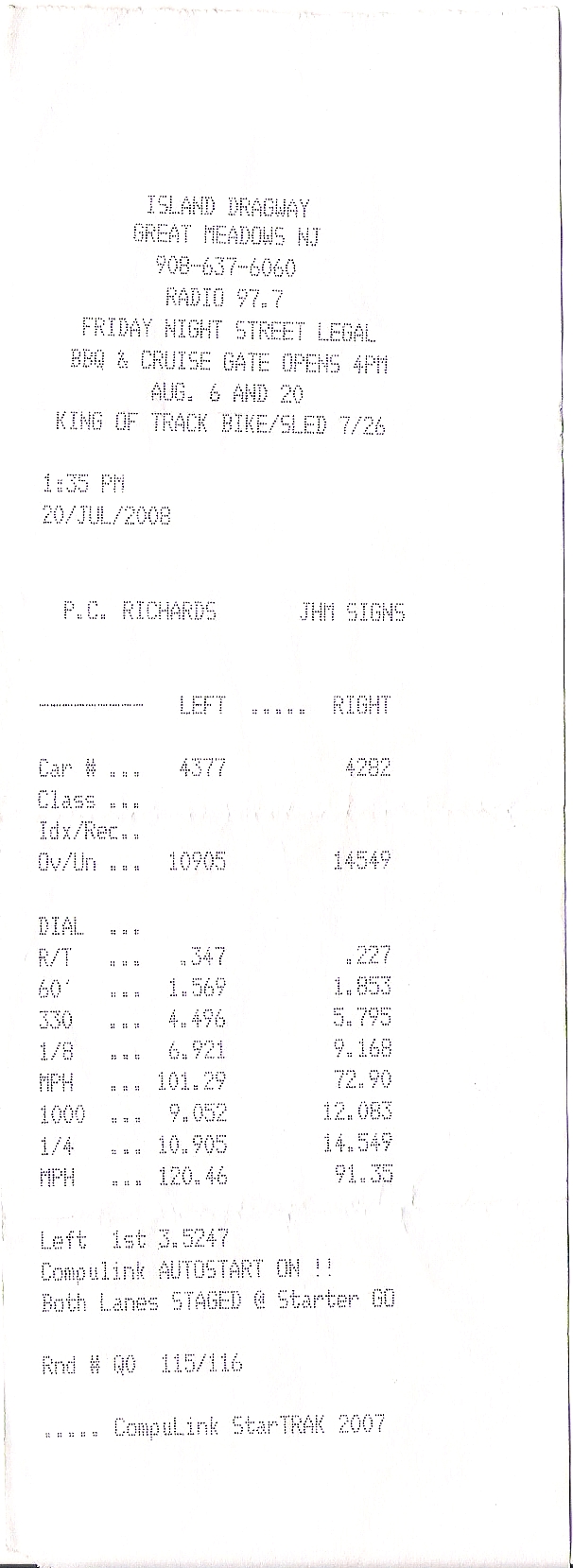 1997  Dodge Ram 2500 Diesel Timeslip Scan
