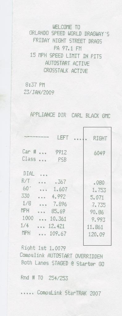 2007  Ford Mustang Shelby GT SC Timeslip Scan
