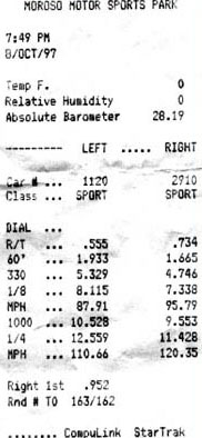 1993  Mazda RX-7 Base Timeslip Scan