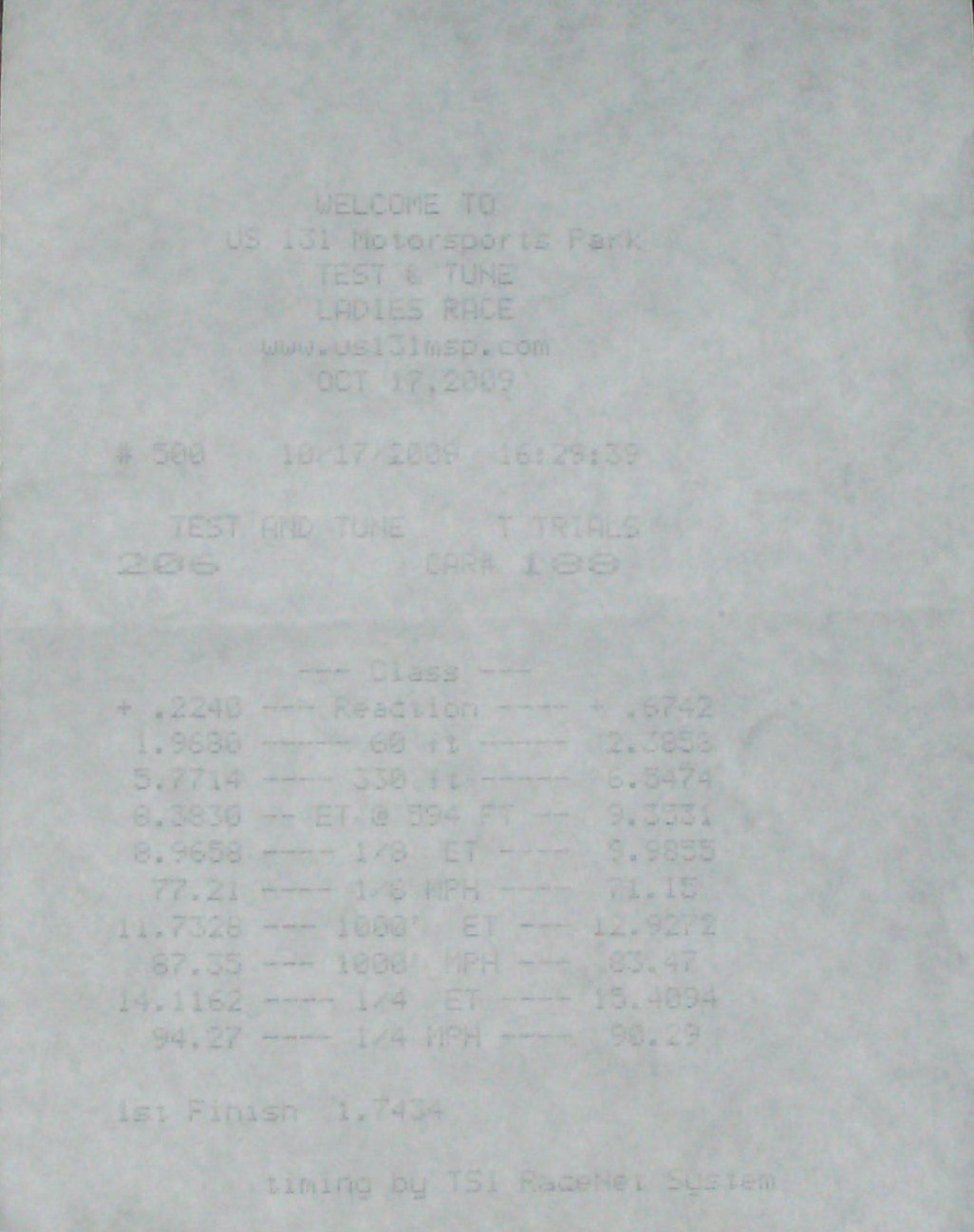 1966  Ford Mustang Coupe Timeslip Scan