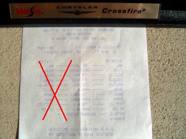 2004  Chrysler Crossfire Limited NA Nitrous Timeslip Scan