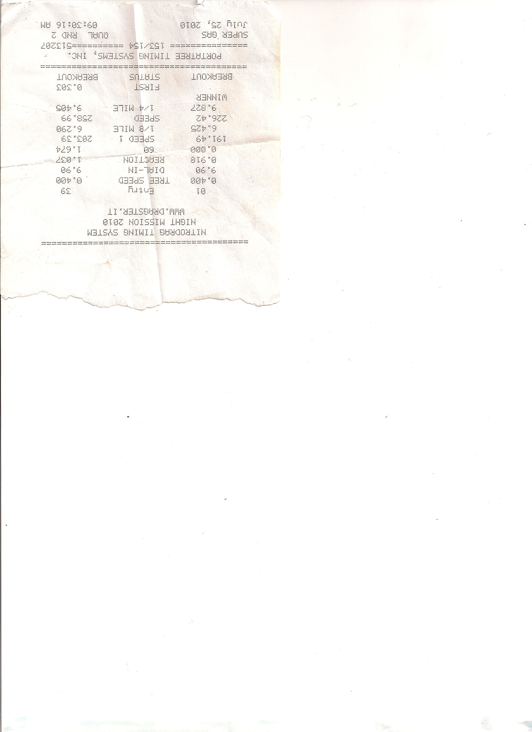 Fiat Coupe Timeslip Scan