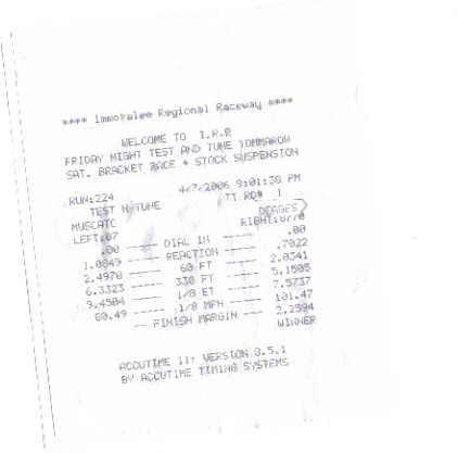 2005  Ford Mustang GT Timeslip Scan