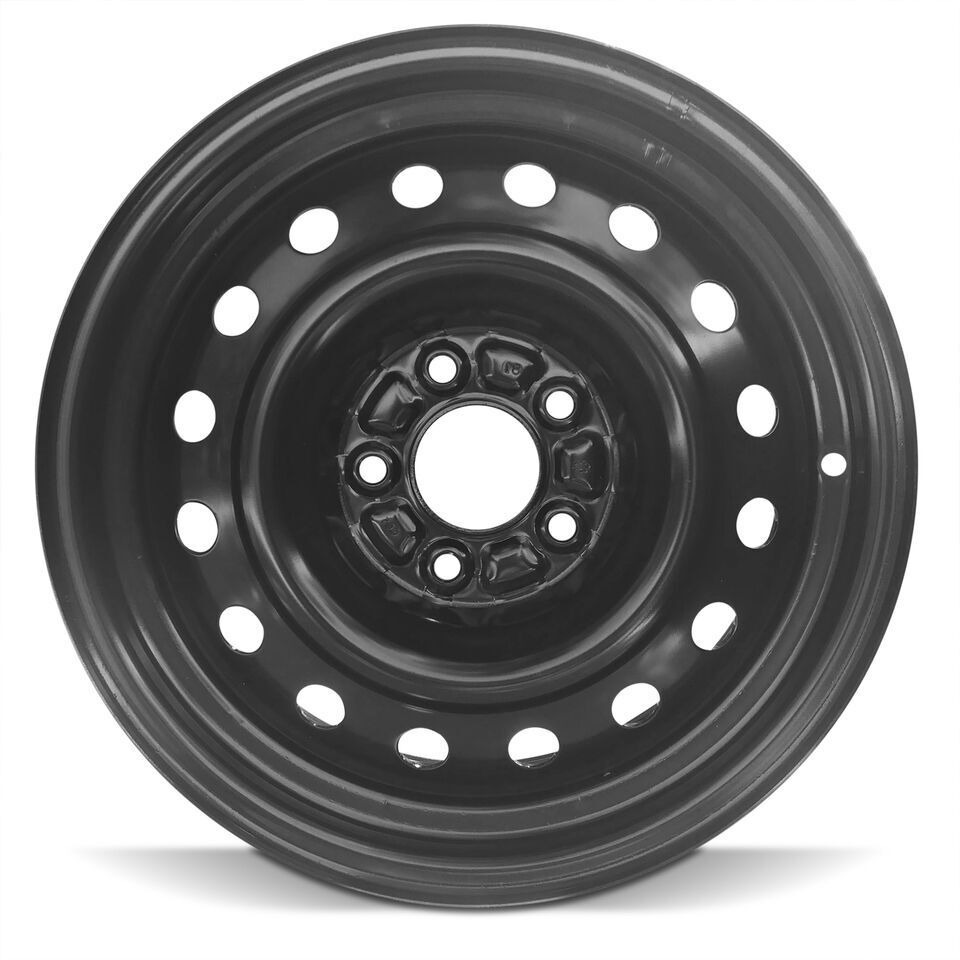 New Wheel For 2006-2012 Ford Fusion 16 Inch 16x6.5” Painted Black Steel Rim