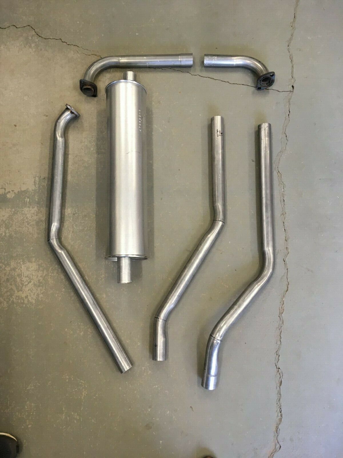 1961-64 Ford F-100 V8 Single Complete Single Factory Correct Exhaust System 