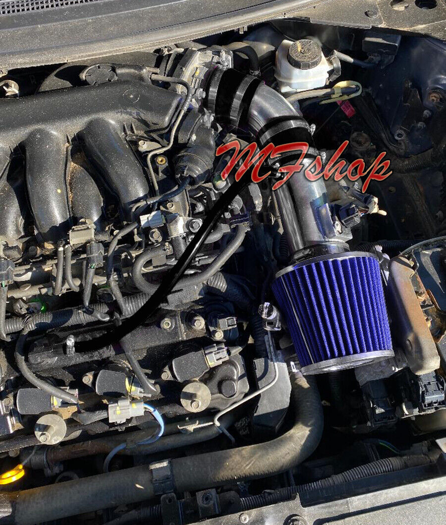 Black Blue For 2007-2012 Nissan Altima 3.5L V6 Air Intake System Kit + Filter