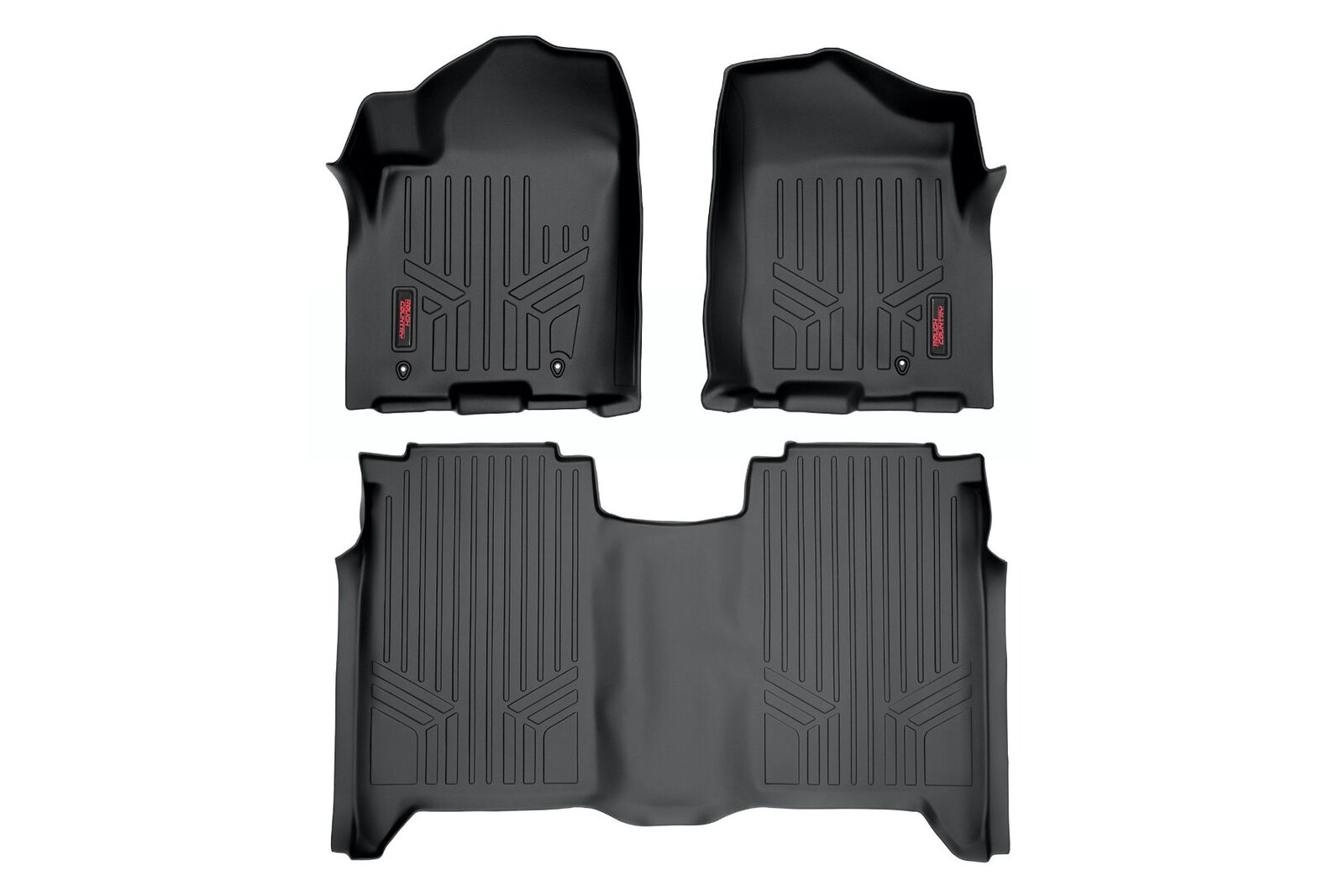 Rough Country Floor Mats for 2004-2015 Nissan Titan | Crew Cab - M-81602