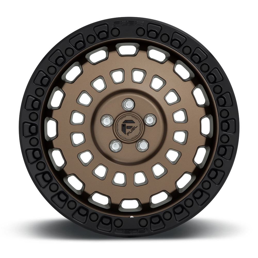 17x9 Matte Bronze Black Wheels Fuel D634 Zephyr 5x5/5x127 -12 (Set of 4)  71.5