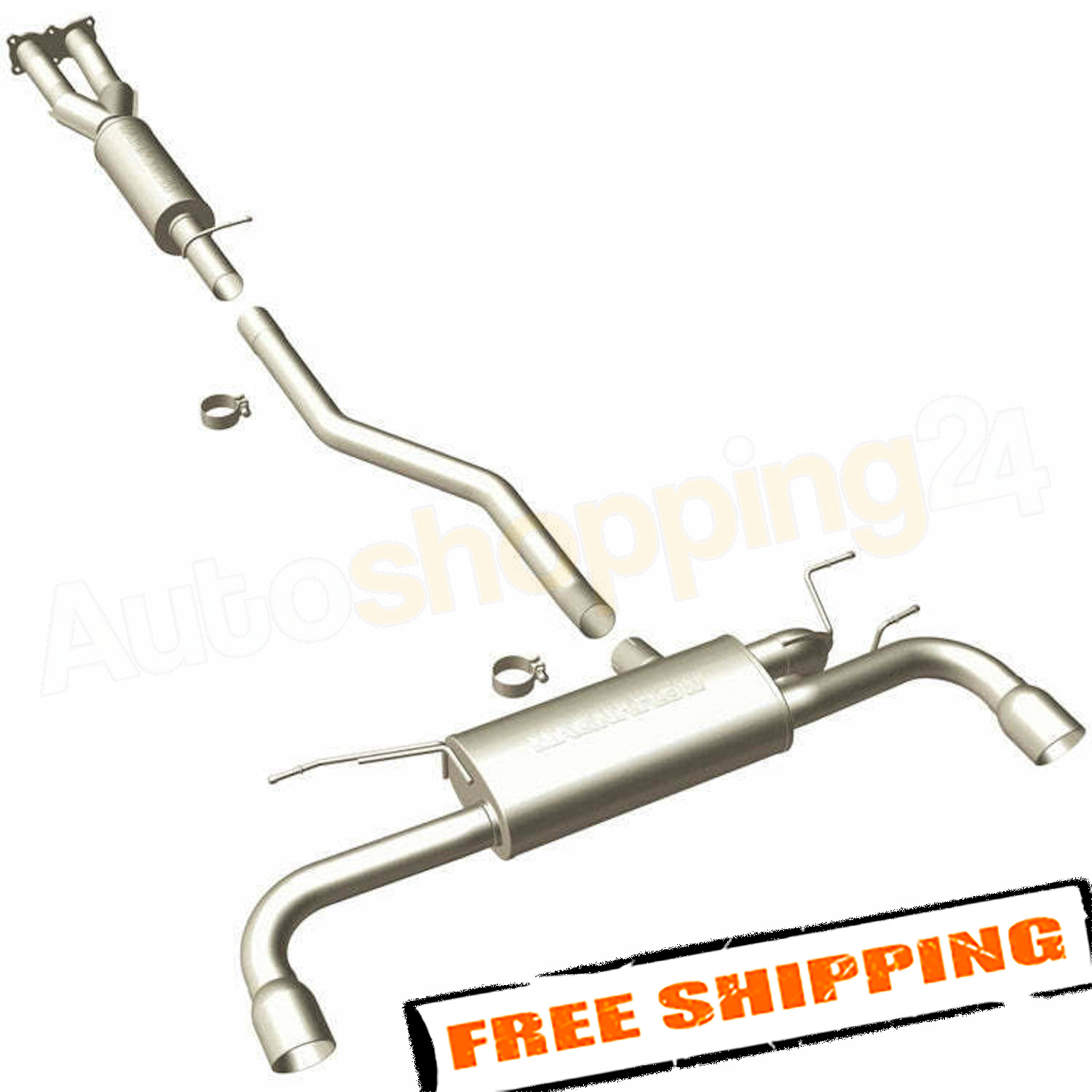 MagnaFlow 15576 Touring Catback Exhaust System for 2008-2012 Land Rover LR2 3.2L