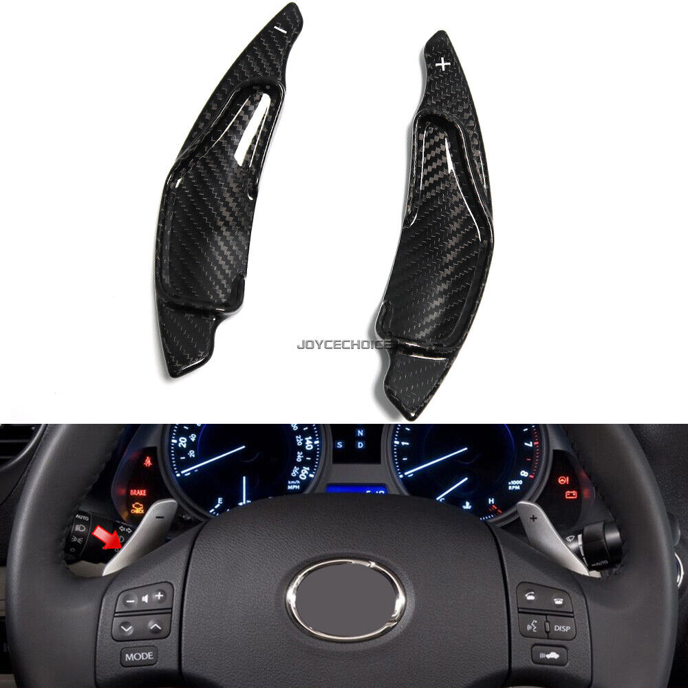 Real Carbon Fiber Shifter Paddle Extension For Lexus IS 2006-2013 (Not for IS-F)