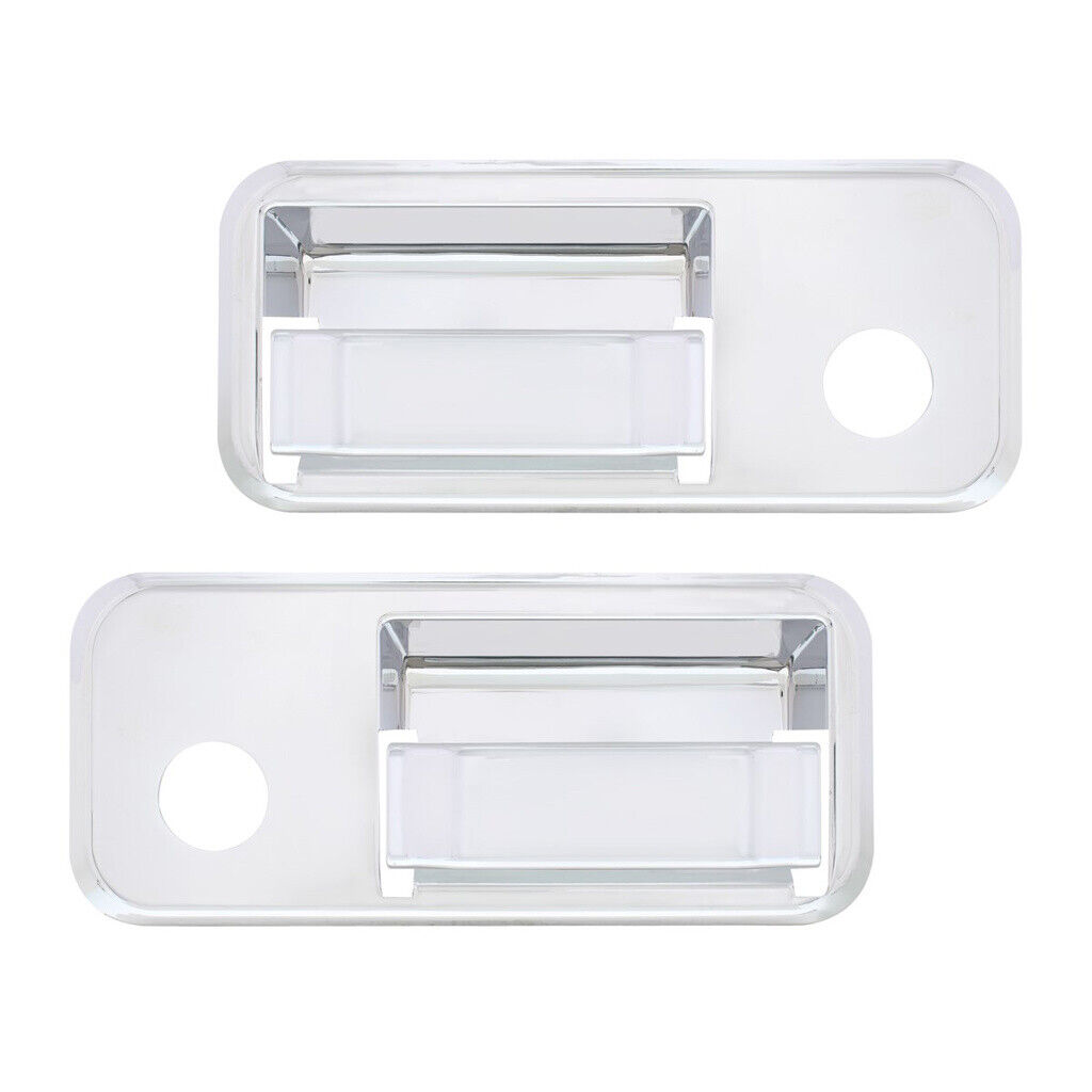 Pair of Chrome Plastic Door Handle Covers. Fits Volvo VN/VNL/VT models 2003-17