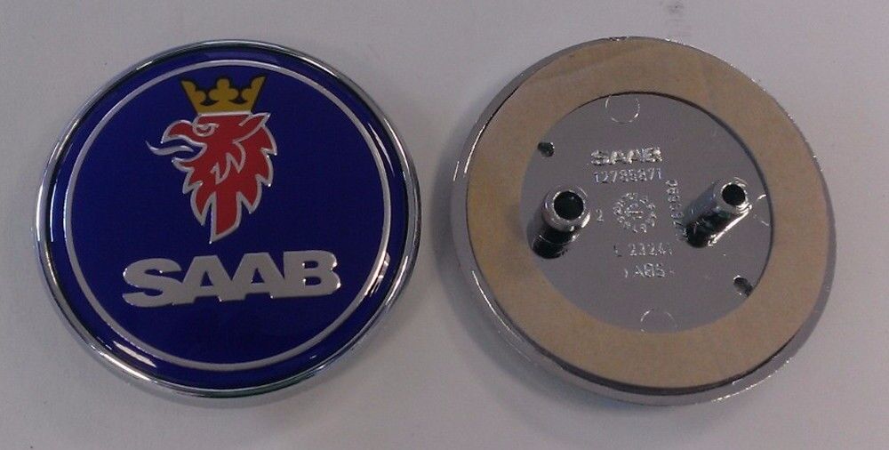 Saab 9-3 93 rear trunk Emblem Original SAAB 12785871 12769690