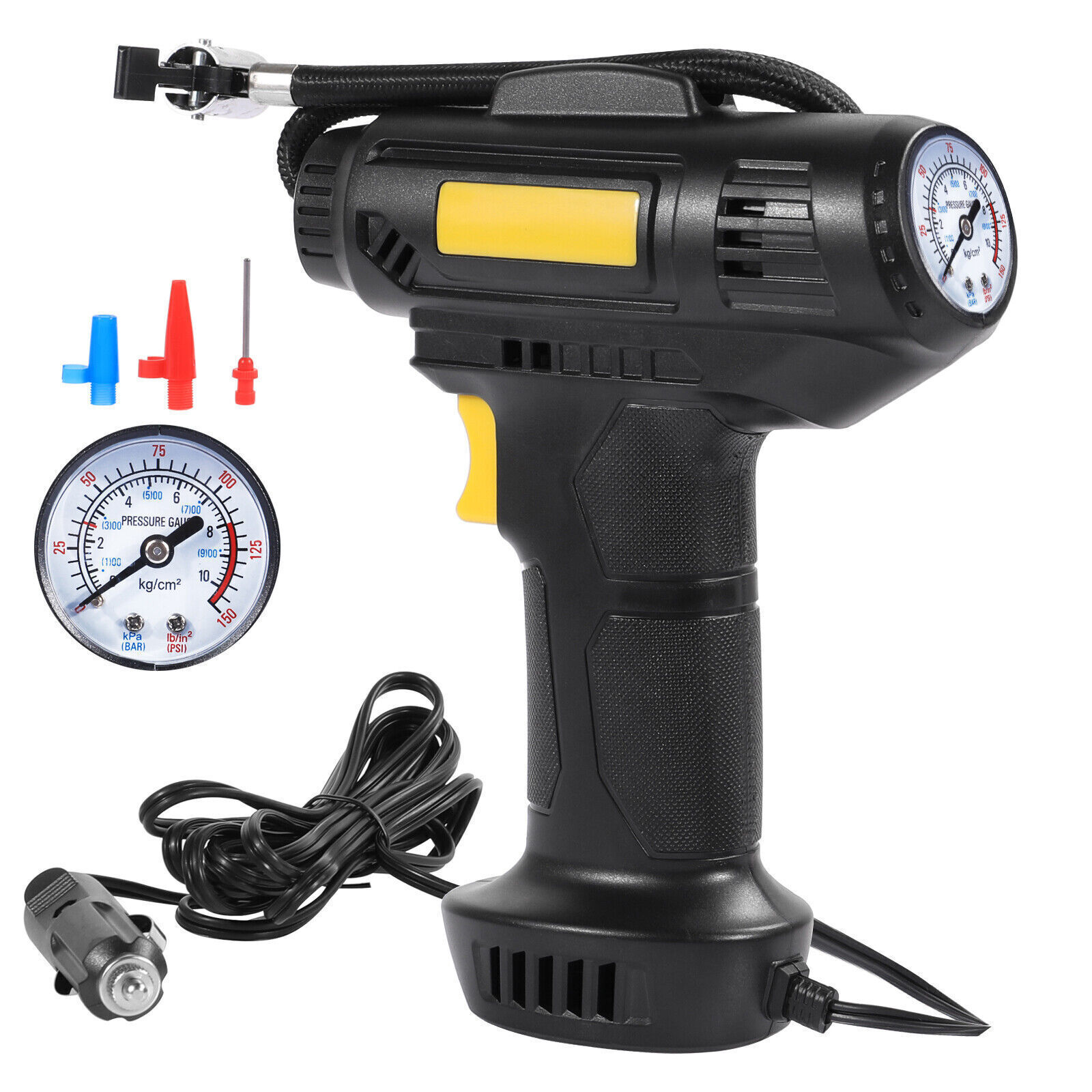 120W Portable Air Compressor: Inflate Your Tires With Ease - Wireless Tool