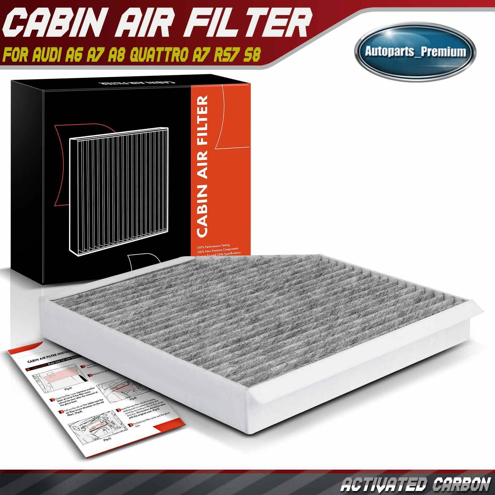 Activated Carbon Cabin Air Filter for Audi A6 A7 Quattro A8 Quattro RS7 S7 S6 S8