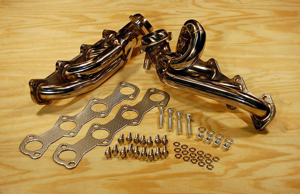 04-08 FOR Ford F150 Stainless Exhaust Manifolds Headers 4.6 Shorty SOHC F-150