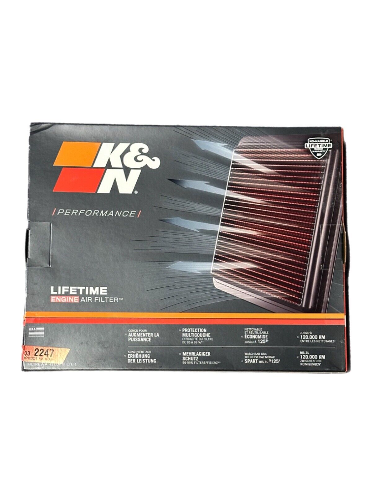 K & N Engineering 332247 Filters - Air Filter Fits Ram 1500 2500 3500