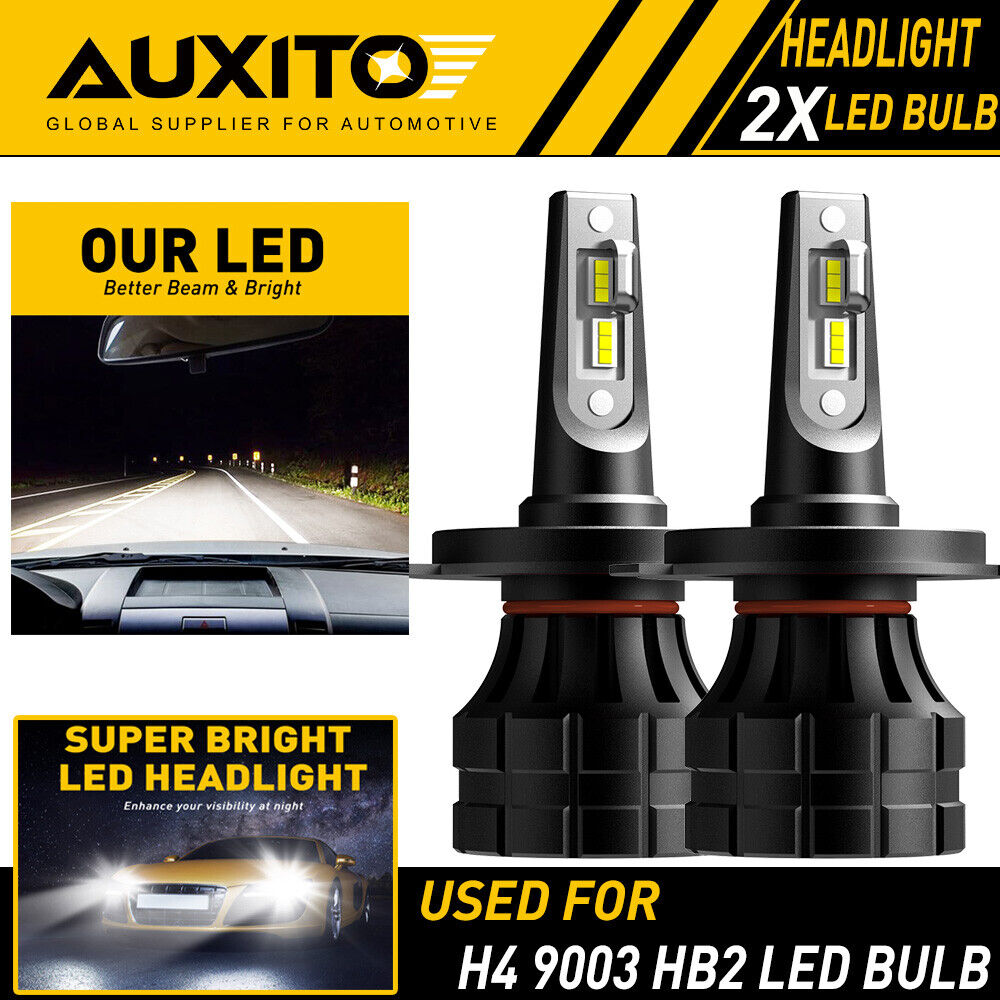 2X AUXITO H4 9003 HB2 20000LM LED Headlight High Low Beam 6000K Bulbs Z1 EOA