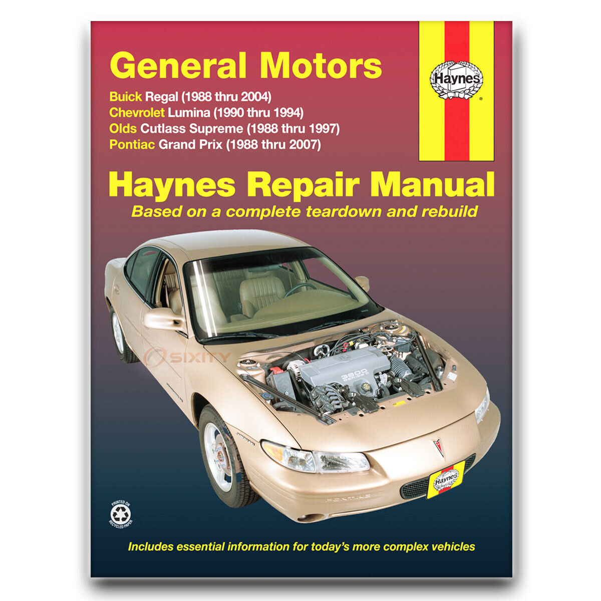 Haynes Repair Manual for 1988-2007 Pontiac Grand Prix - Shop Service Garage dw