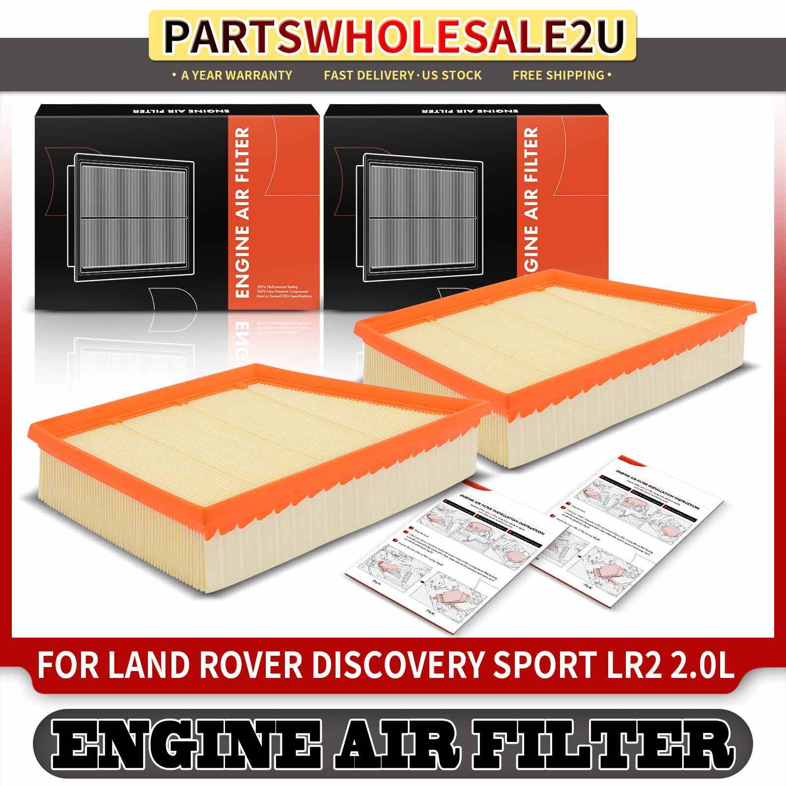 2pcs Engine Air Filter for Land Rover Discovery Sport 2015-2016 LR2 2013-2015