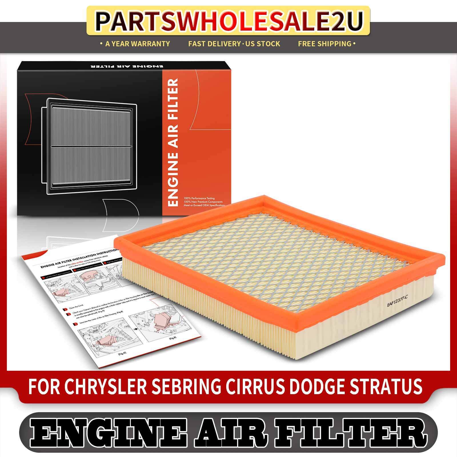 Engine Air Filter for Chrysler Sebring 96-00 Chrysler Cirrus Dodge Stratus 95-00