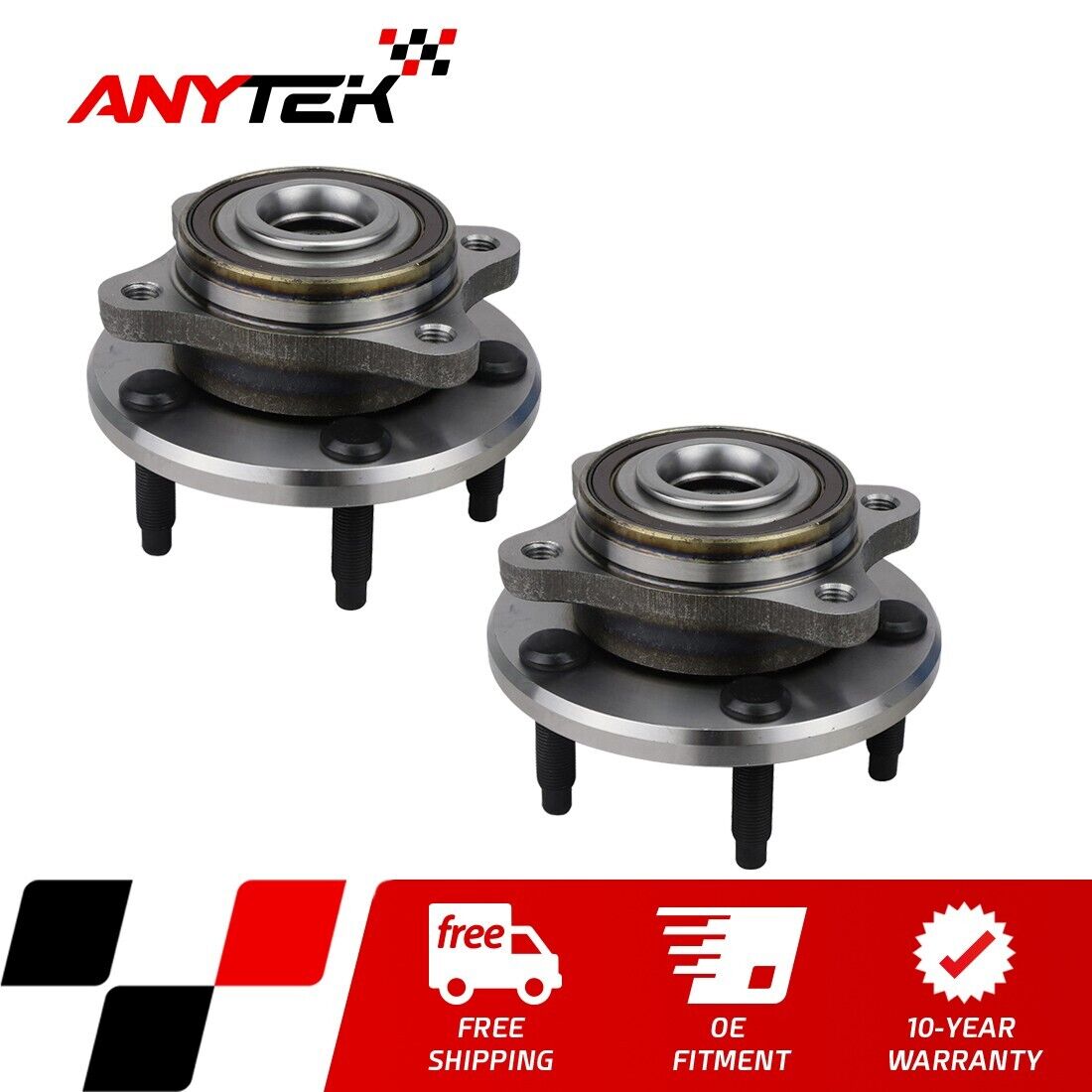 2PC Rear Wheel Hub Bearing for 2005-2007 Ford Five Hundred Freestyle Montego 2WD