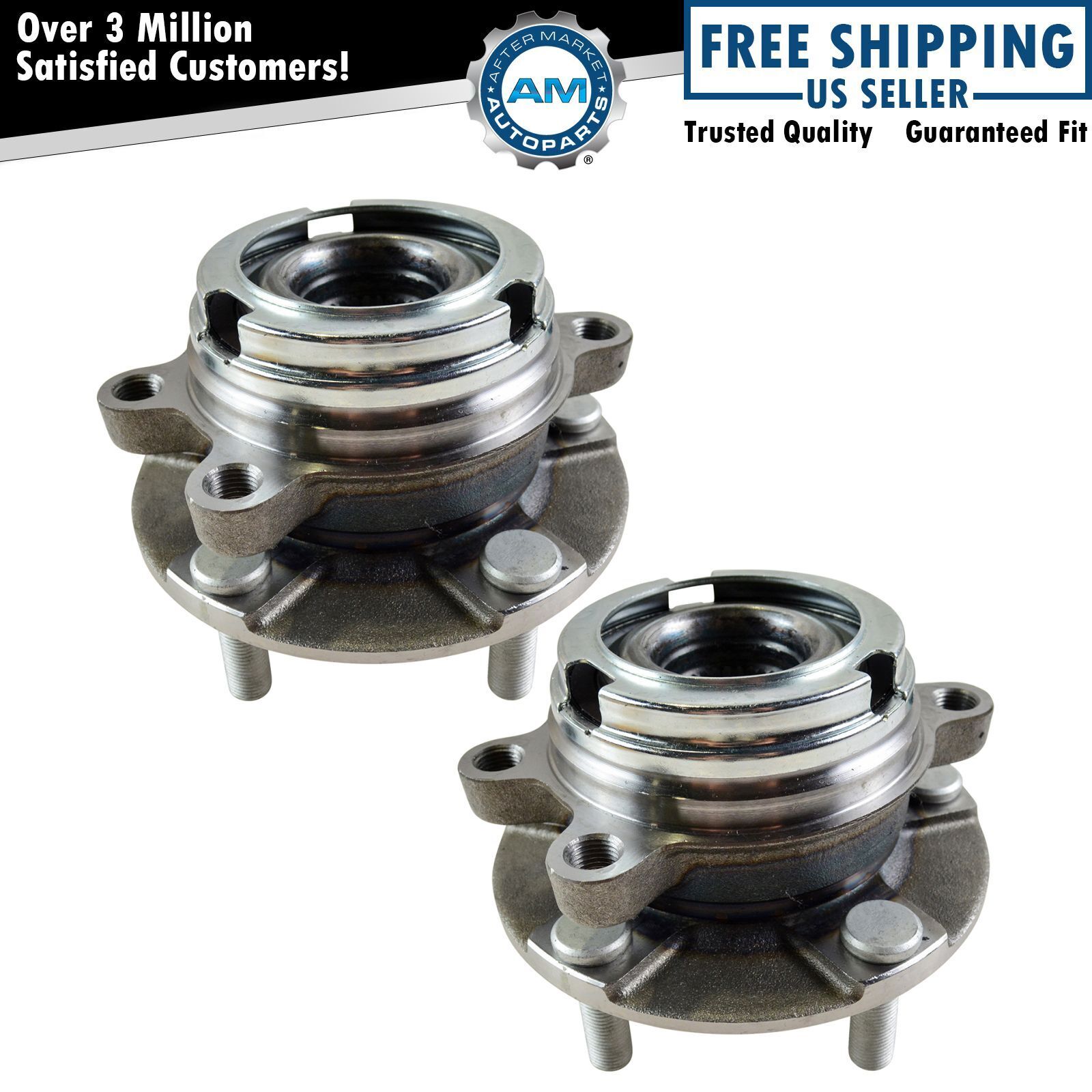 2 Front Wheel Bearing Hub Assembly fits Nissan Maxima Altima Murano Quest