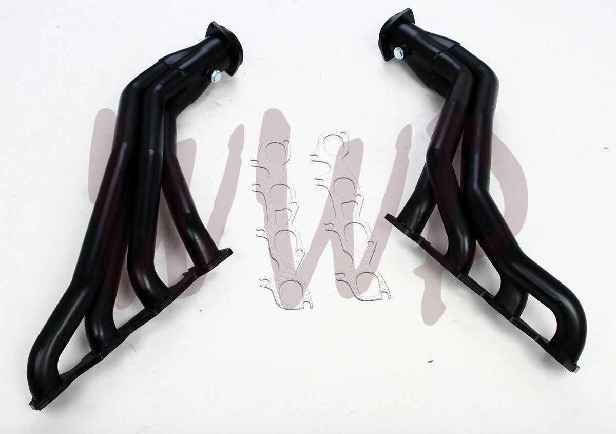 Black Coated Exhaust Headers System 05-17 Magnum/Charger/300 R/T 5.7L 6.1L Hemi