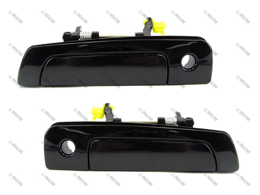 Galant/Mirage/Eclipse, Sebring Outside Door Handle, Smooth Black, Front PAIR