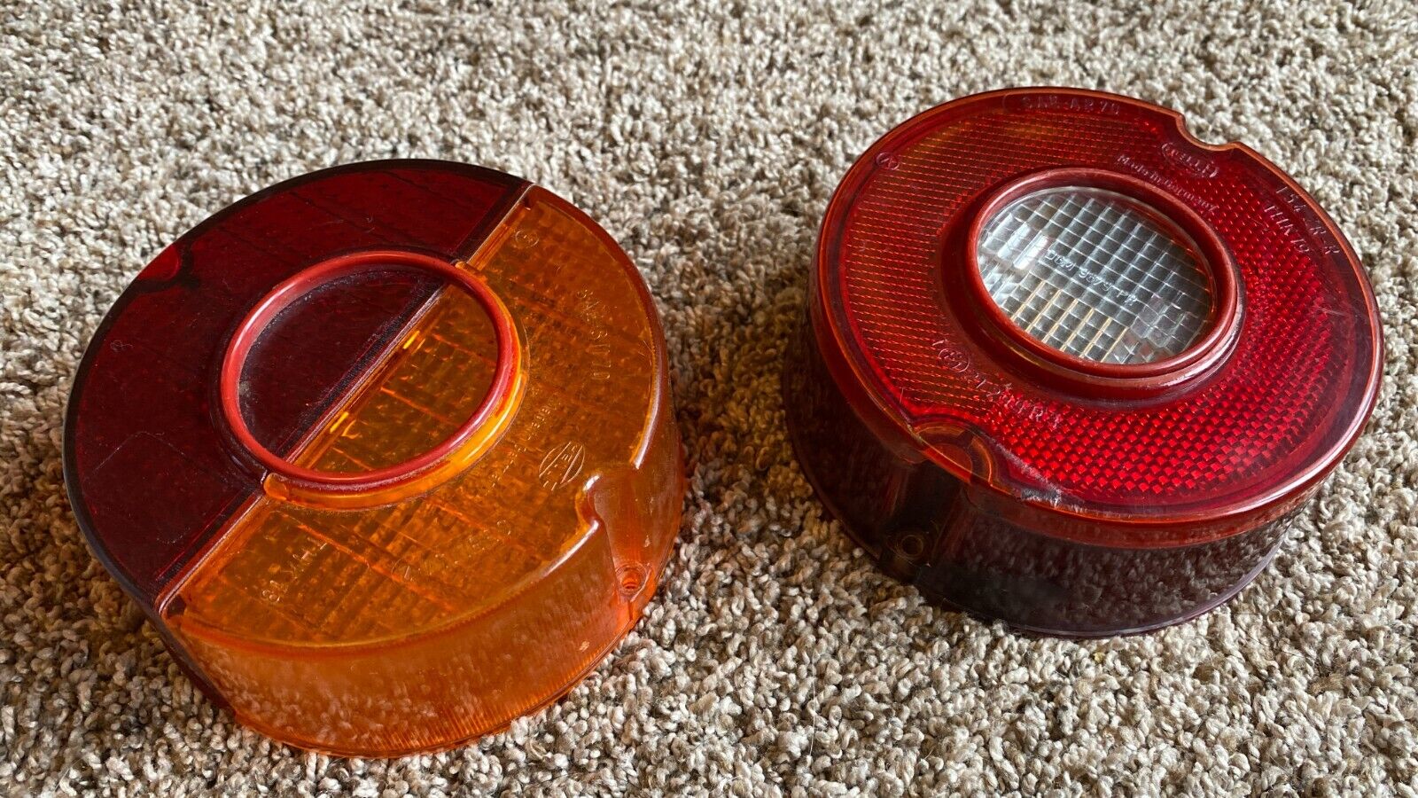 OPEL GT or MANTA genuine Hella 2 TAIL LIGHT LENSES excellent condition
