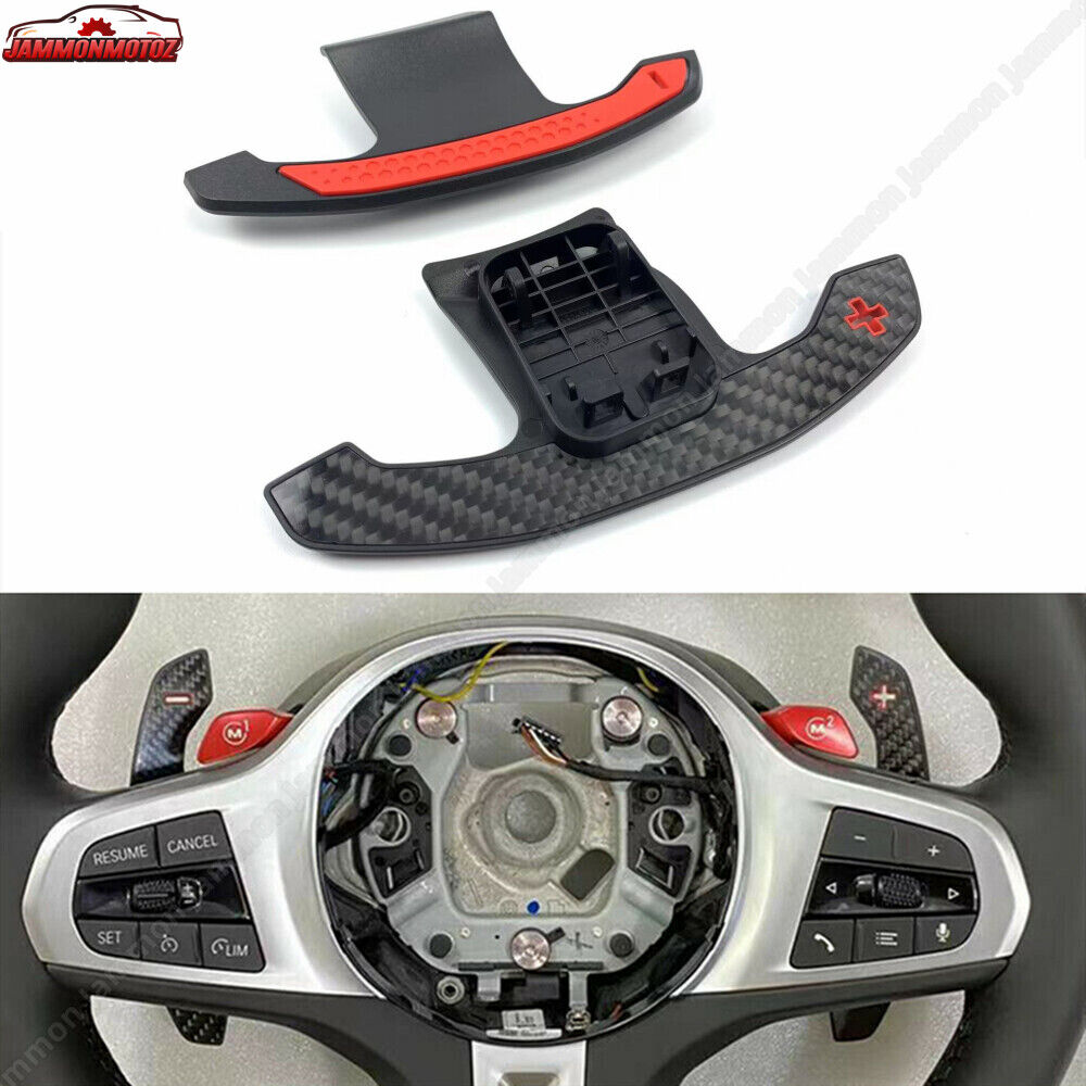 Carbon Fiber For BMW G20 M3 M4 G80 G82 M340i 2021+ Steering Wheel Paddle Shifter