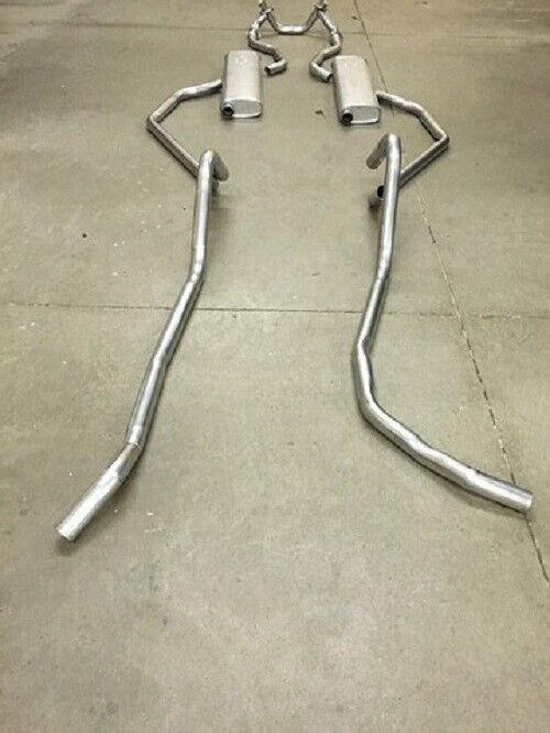 1958 CHEVY DUAL EXHAUST SYSTEM, ALUMINIZED WITH 348 ENGINES