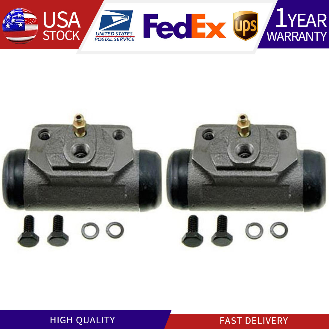 2 Drum Brake Wheel Cylinders REAR For # 5473036 Chrysler DODGE Plymouth_SU