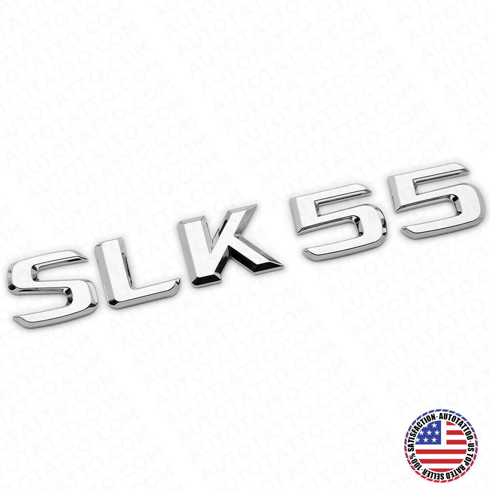 05-16 SLK 55 AMG Letter Emblem Trunk Logo Nameplate Badge Decorate