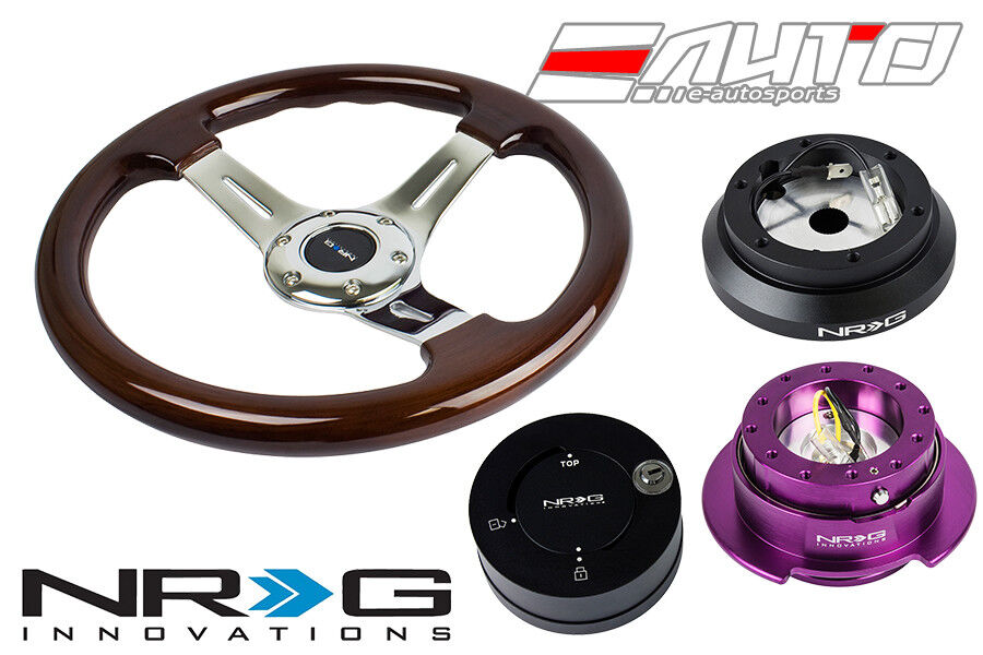 NRG 330 BR Wood CH Spoke Steering Wheel 1.5\
