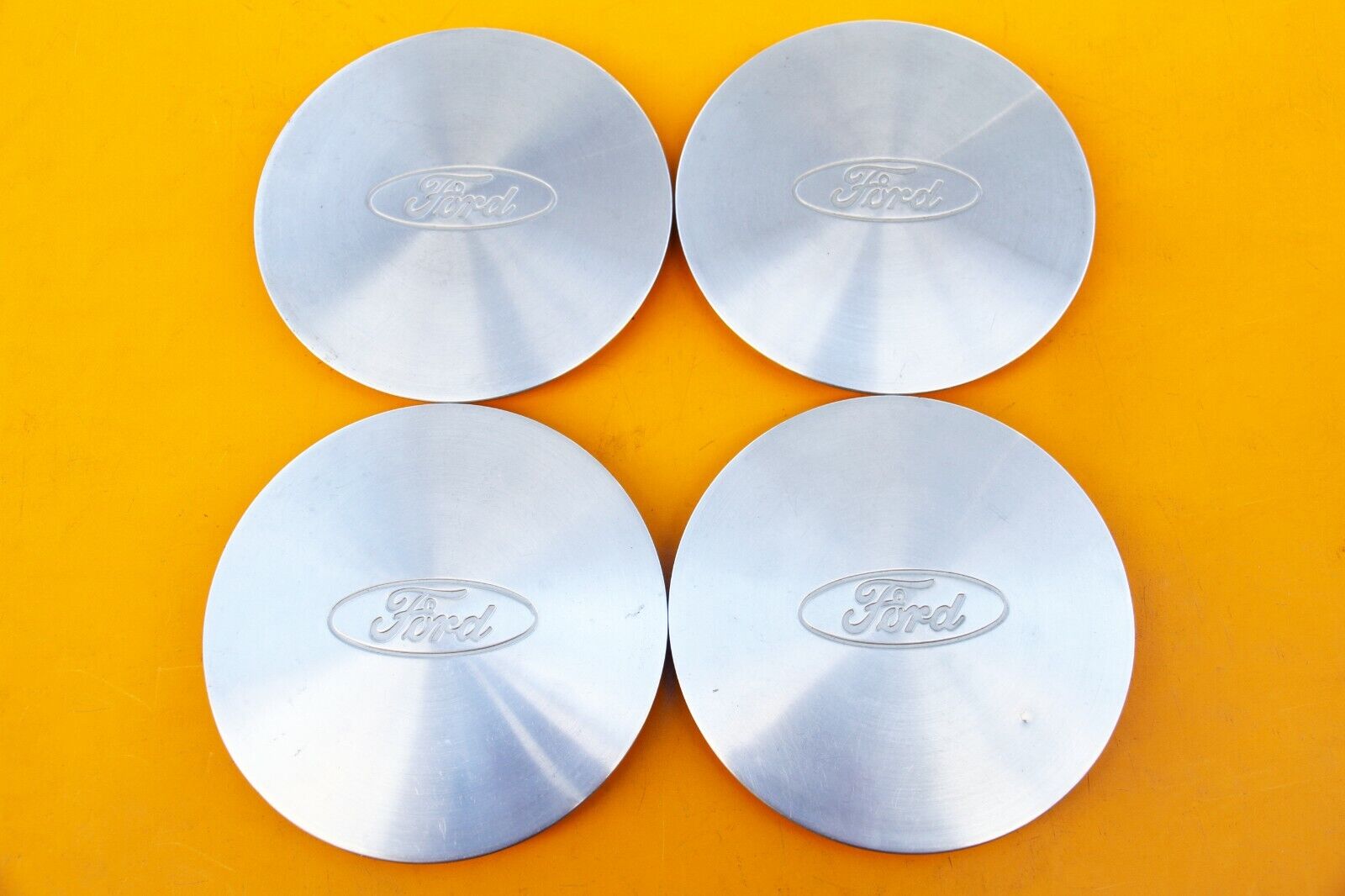 Ford Mustang Thunderbird 1985-1993 OEM Machined Set of 4 Center Caps #388