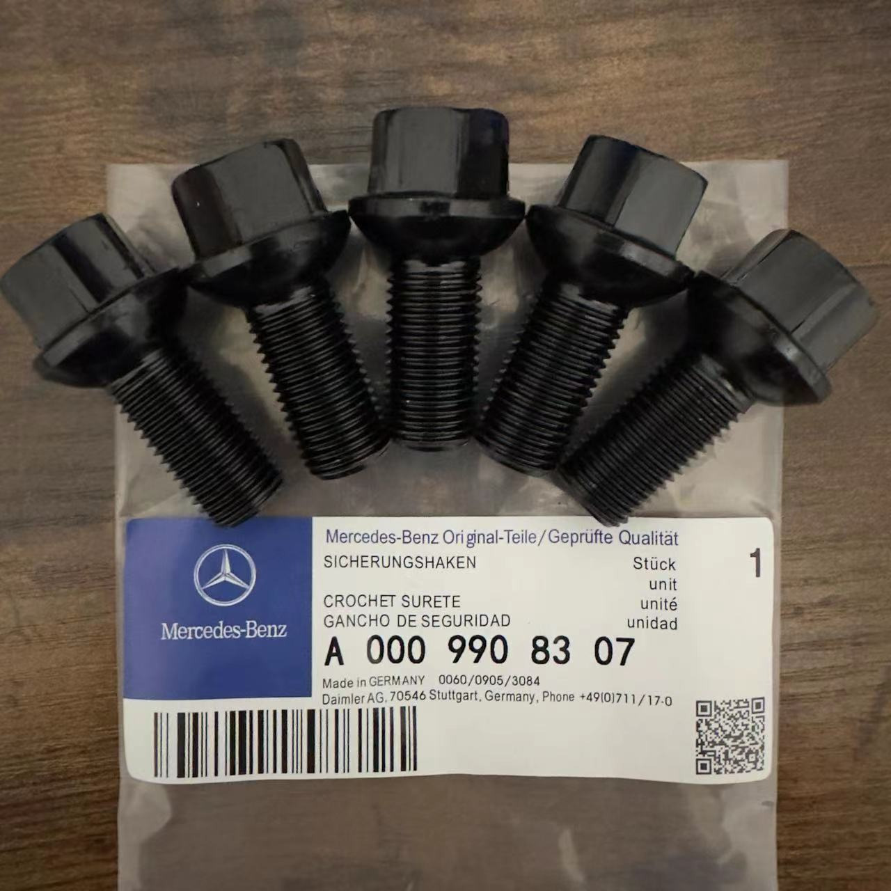 5Pcs Genuine Wheel Lug Bolts Nuts 0009908307 For Mercedes Benz E-CLASS CLK CLS