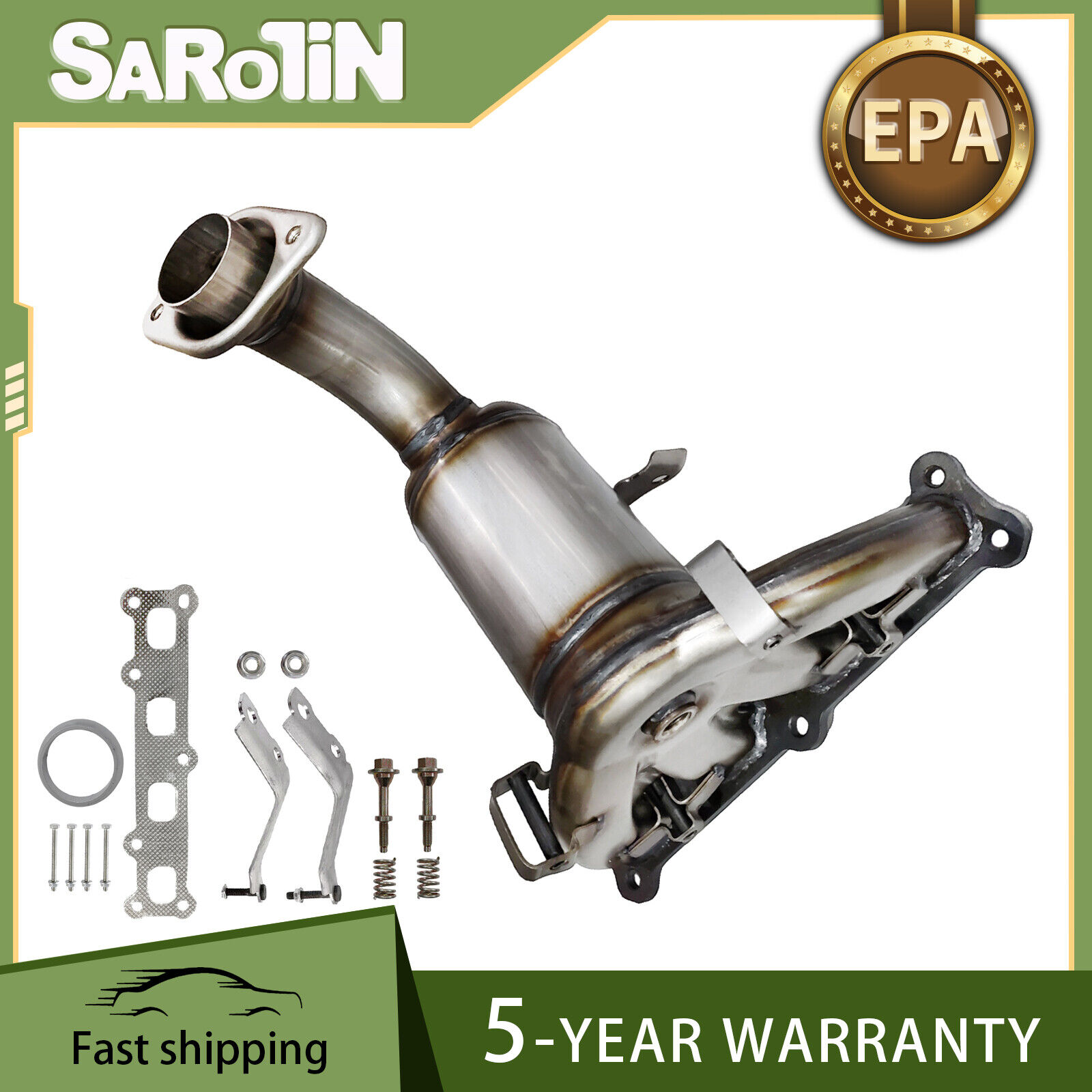 Exhaust Manifold Catalytic Converter For Jeep Patriot Compass Dodge Caliber 2.4L