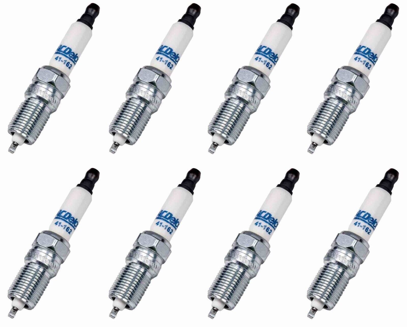 Set of 8 Spark Plugs Genuine OEM GM ACDelco 41162 Iridium Pre-Set Gap: 0.040