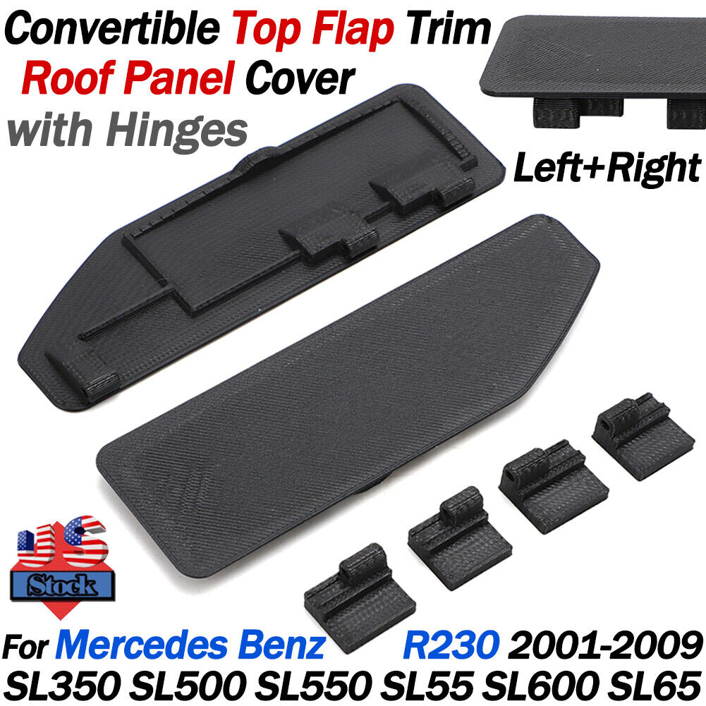For Mercedes R230 SL350 SL500 SL600 B Convertible Top Flap Trim Roof Panel Cover