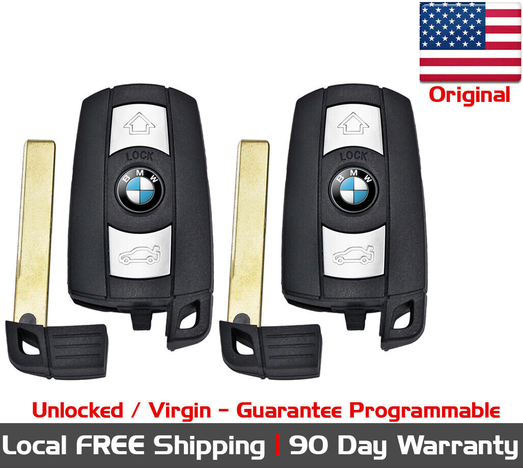 2x OEM Replacement Keyless Entry Remote Key Fob For BMW KR55WK49123 KR55WK49127