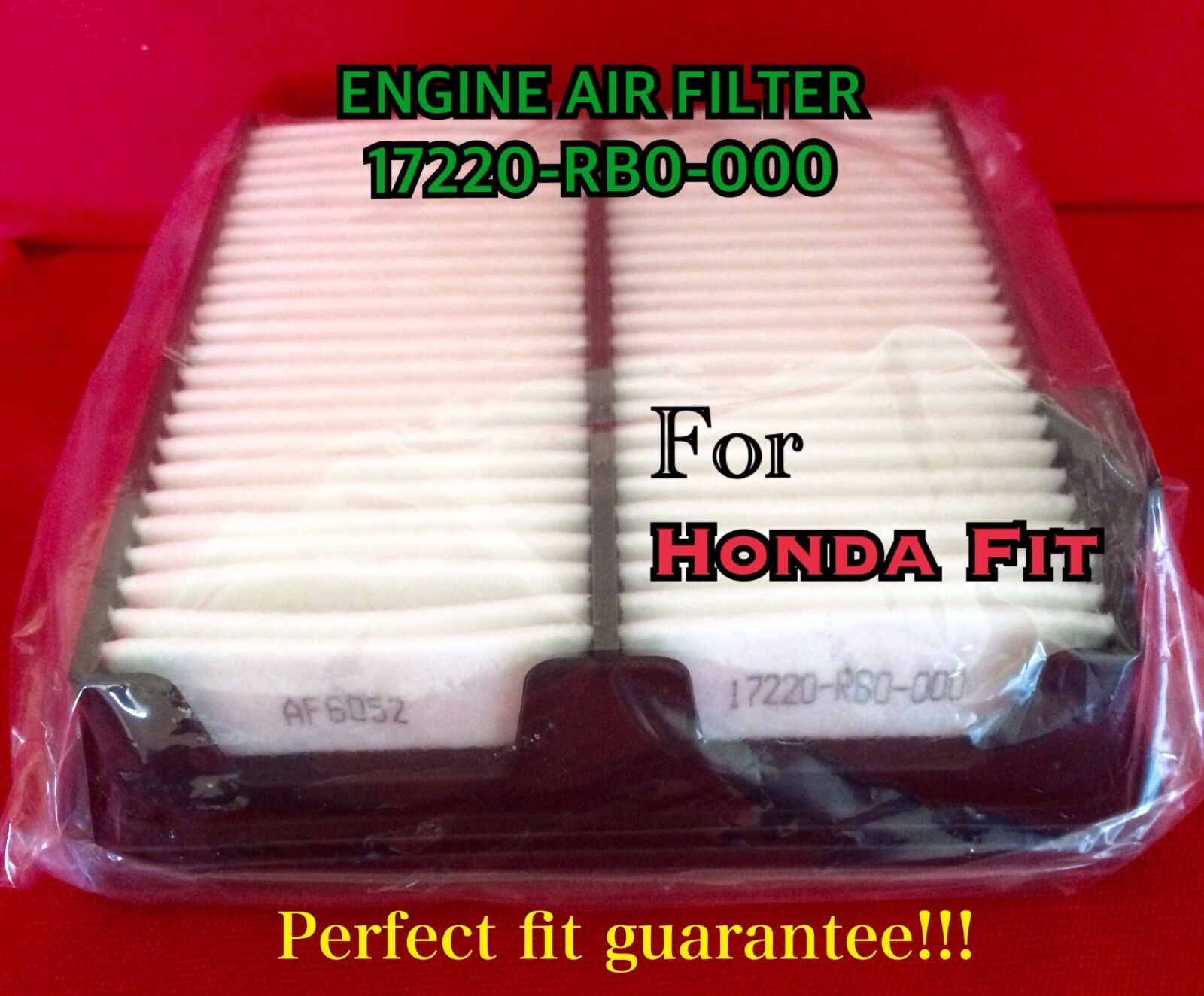 AF6052 for HONDA FIT Engine Air Filter 2009-2013 High Quality filter