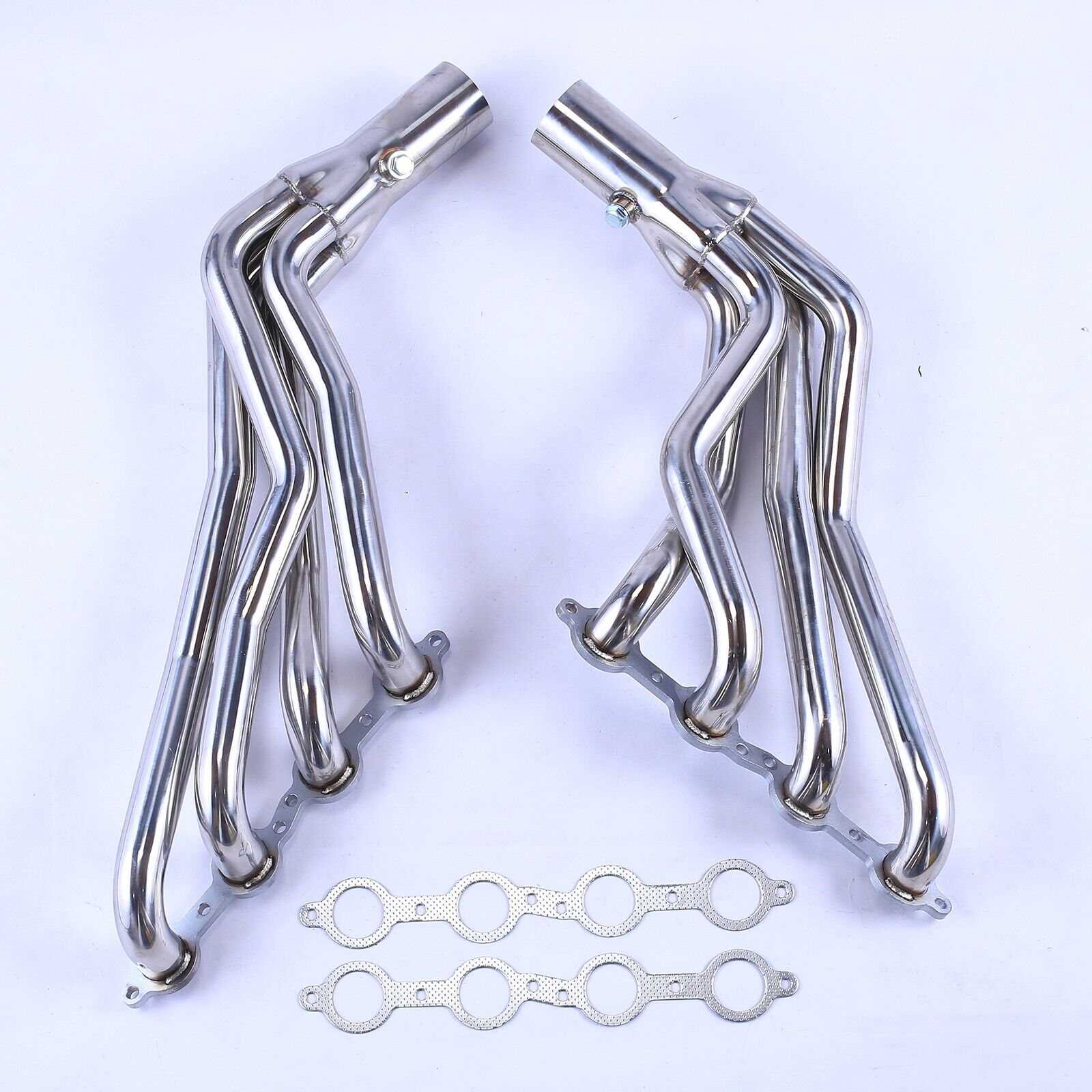 Stainless Steel Headers Manifold w/ Gaskets for Chevy GMC 07-14 4.8L 5.3L 6.0L