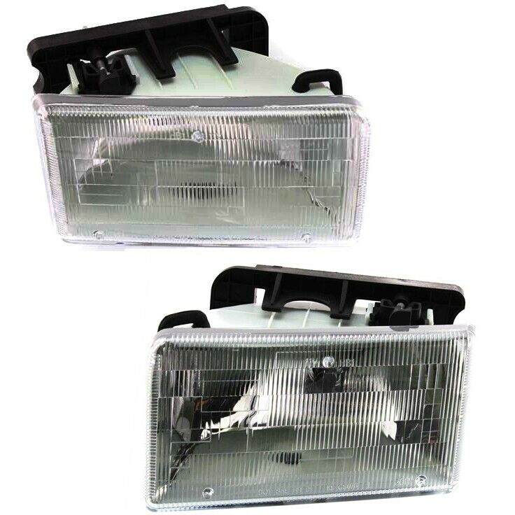 Headlamps Headlights Left & Right Pair Set for 91-96 Dodge Dakota Pickup Truck