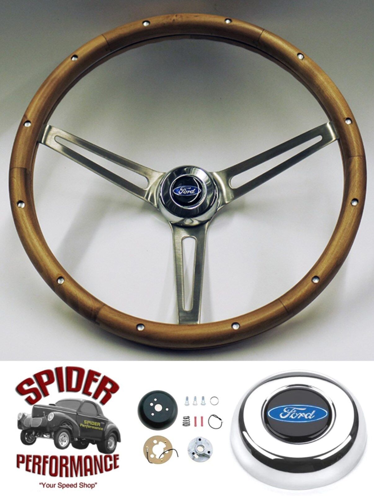 1965-1970 Falcon steering wheel BLUE OVAL 15