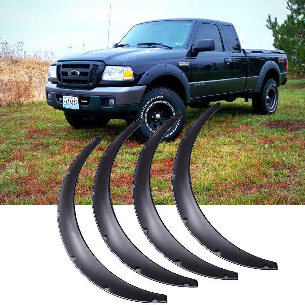 For Ford Ranger Fender Flares Flexible Wide Body Kit Wheel Arches Extension 4.5