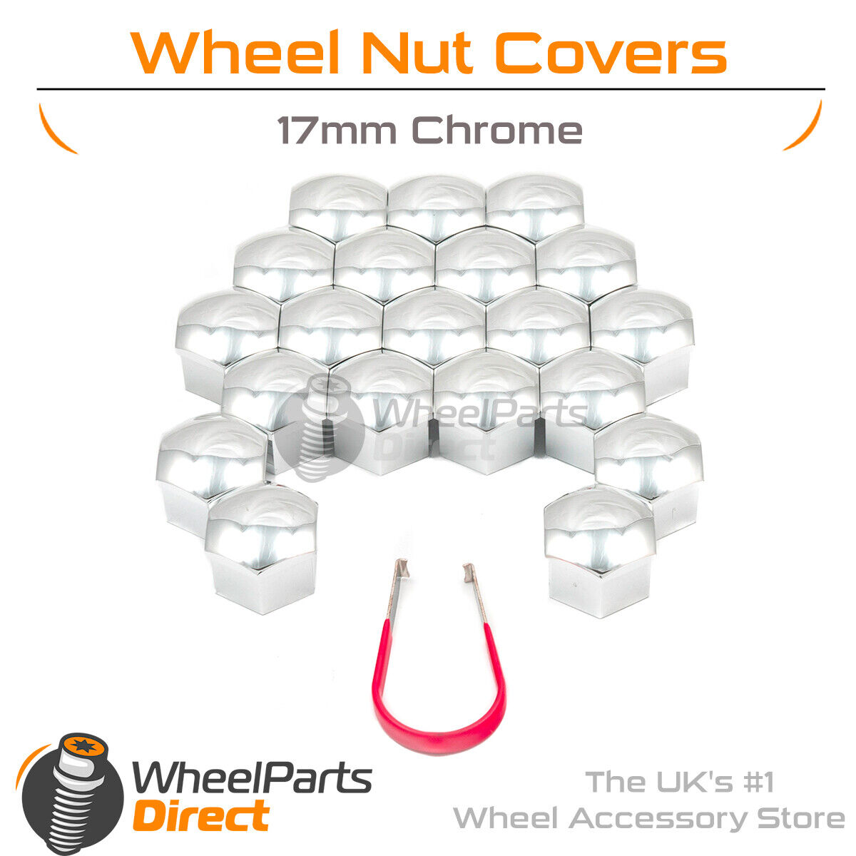 Chrome Wheel Nut Bolt Covers 17mm GEN2 For VW Golf R32 [Mk4] 02-04