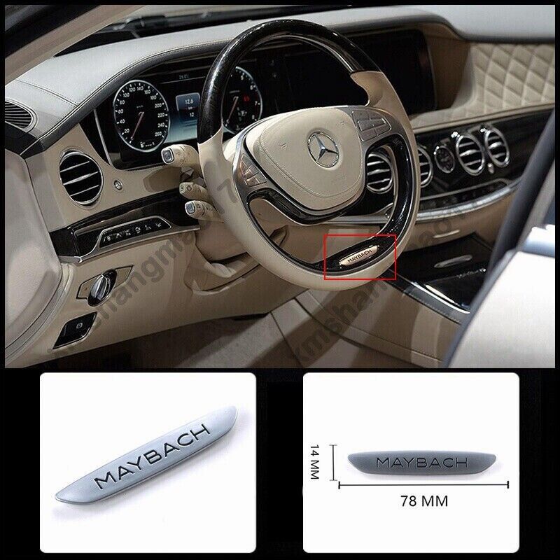 2014-2017 Maybach Car Steering Wheel Emblem Badge for Mercedes  S400 S600 W222 G